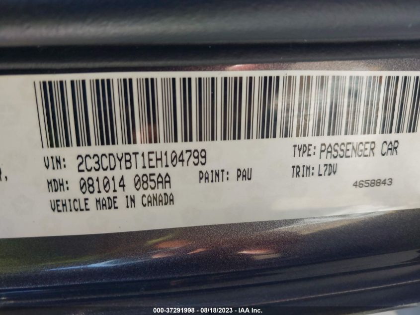 2014 DODGE CHALLENGER R/T - 2C3CDYBT1EH104799