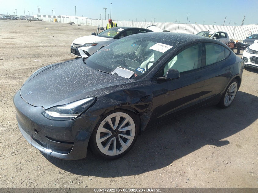 VIN 5YJ3E1EB1NF264349 2022 TESLA MODEL 3 LONG RANGE