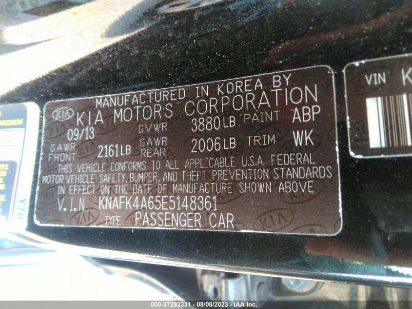 2014 KIA FORTE LX - KNAFK4A65E5148361