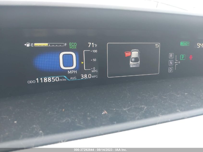 2016 TOYOTA PRIUS - JTDKBRFU8G3500692