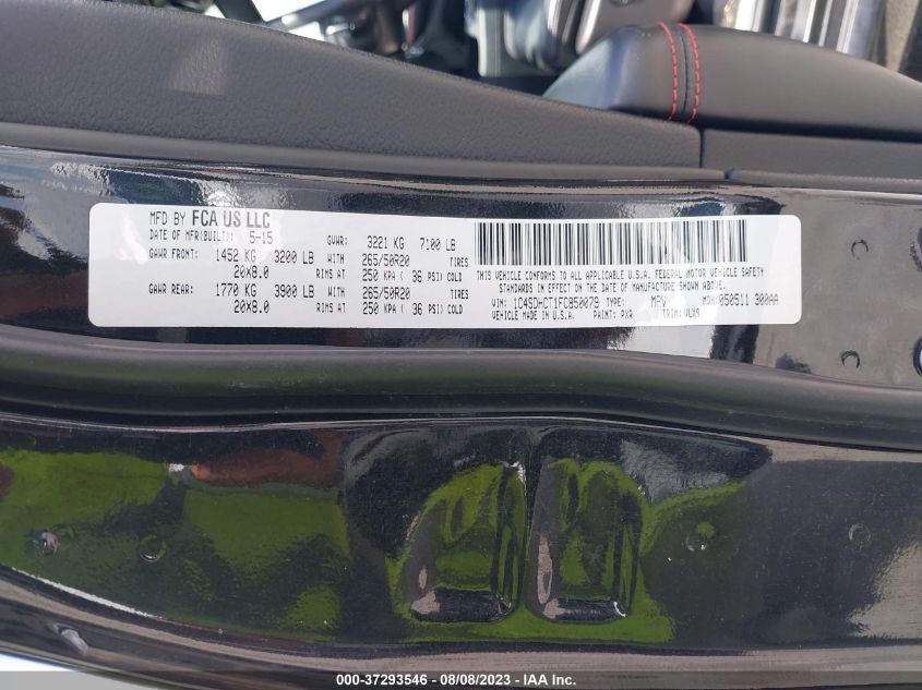 2015 DODGE DURANGO R/T - 1C4SDHCT1FC850079