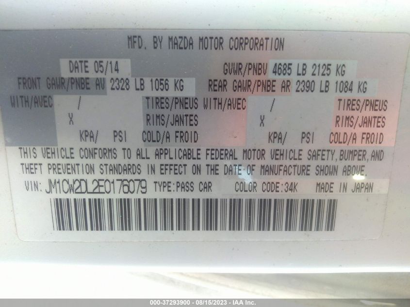 2014 MAZDA MAZDA5 GRAND TOURING - JM1CW2DL2E0176079