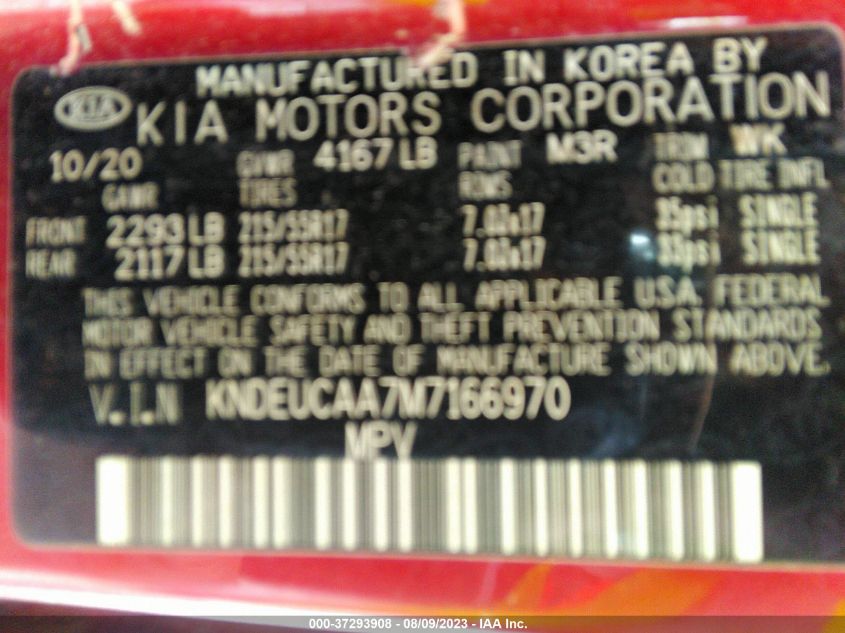 2021 KIA SELTOS S - KNDEUCAA7M7166970