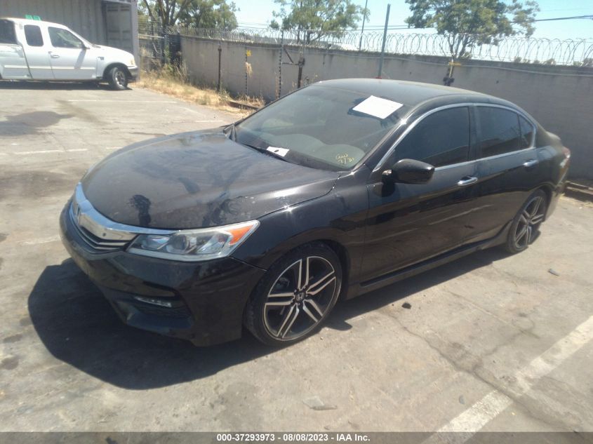 2017 HONDA ACCORD SEDAN SPORT - 1HGCR2F54HA306403