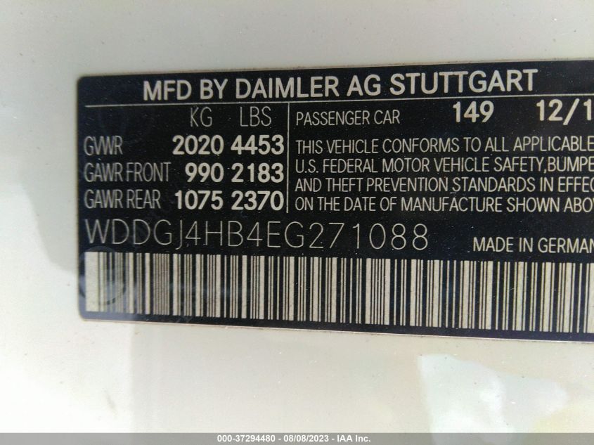2014 MERCEDES-BENZ C-CLASS C 250 - WDDGJ4HB4EG271088