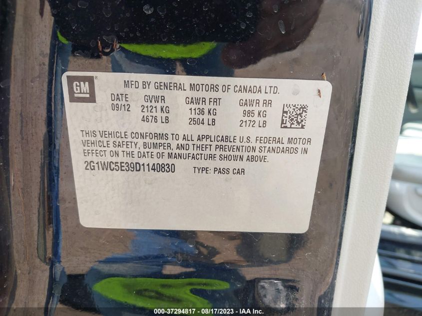 2013 CHEVROLET IMPALA LTZ - 2G1WC5E39D1140830