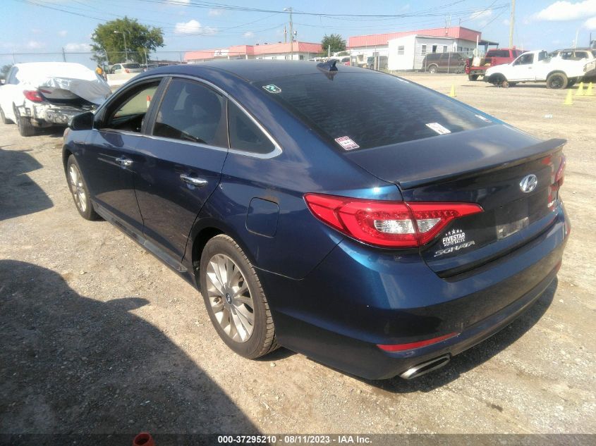 2015 HYUNDAI SONATA 2.4L LIMITED - 5NPE34AF7FH124883