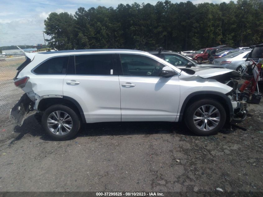 2015 TOYOTA HIGHLANDER XLE - 5TDKKRFH2FS053339