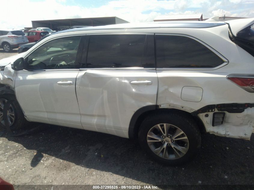 2015 TOYOTA HIGHLANDER XLE - 5TDKKRFH2FS053339