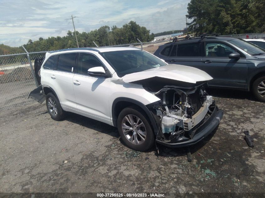 2015 TOYOTA HIGHLANDER XLE - 5TDKKRFH2FS053339