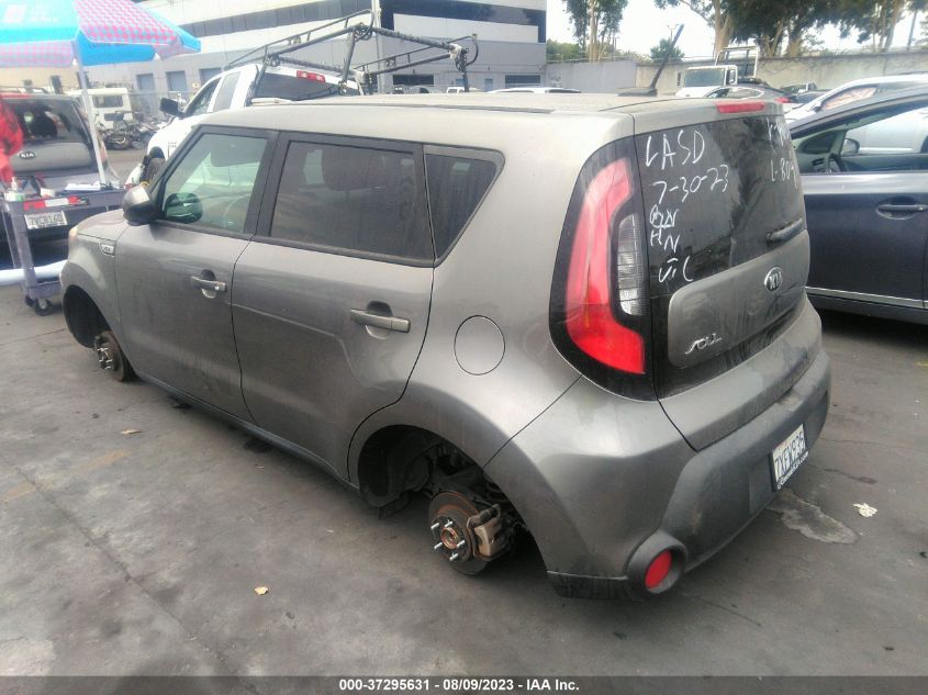 2016 KIA SOUL BASE - KNDJN2A25G7374008