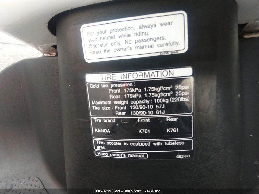 2022 HONDA NPS50 - JH2AF5816NK903267
