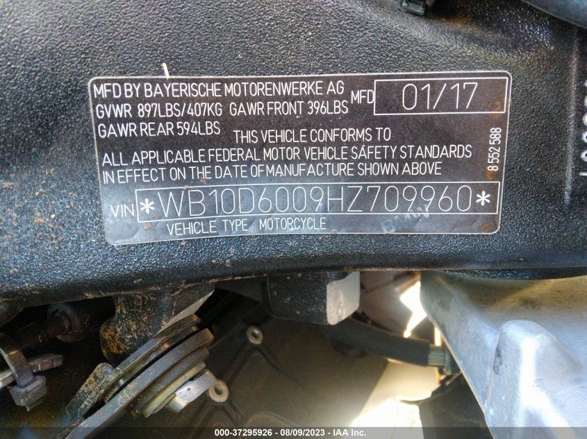 2017 BMW S 1000 RR - WB10D6009HZ709960