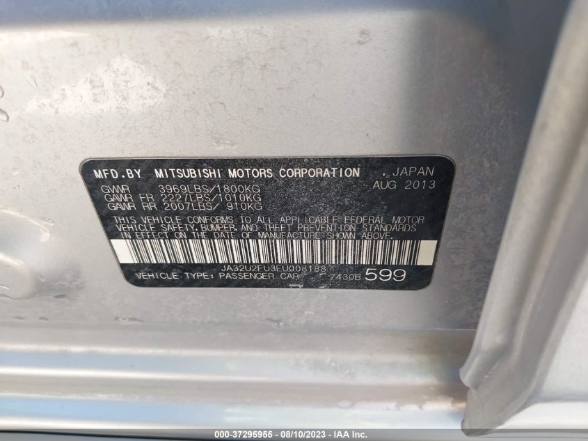 2014 MITSUBISHI LANCER ES - JA32U2FU3EU008188