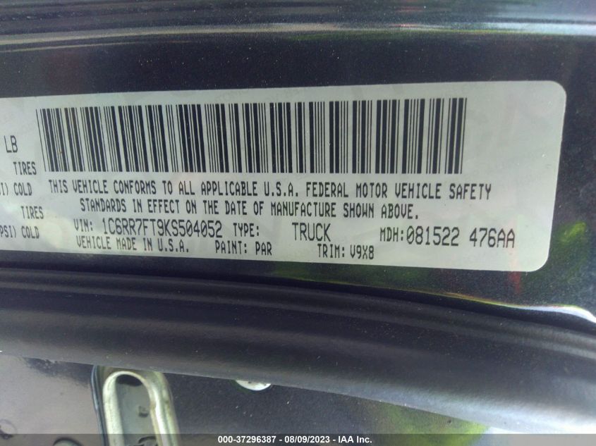2019 RAM 1500 CLASSIC EXPRESS - 1C6RR7FT9KS504052
