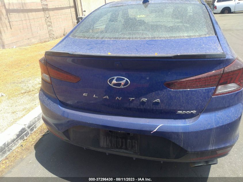 2019 HYUNDAI ELANTRA SPORT - KMHD04LB1KU885533