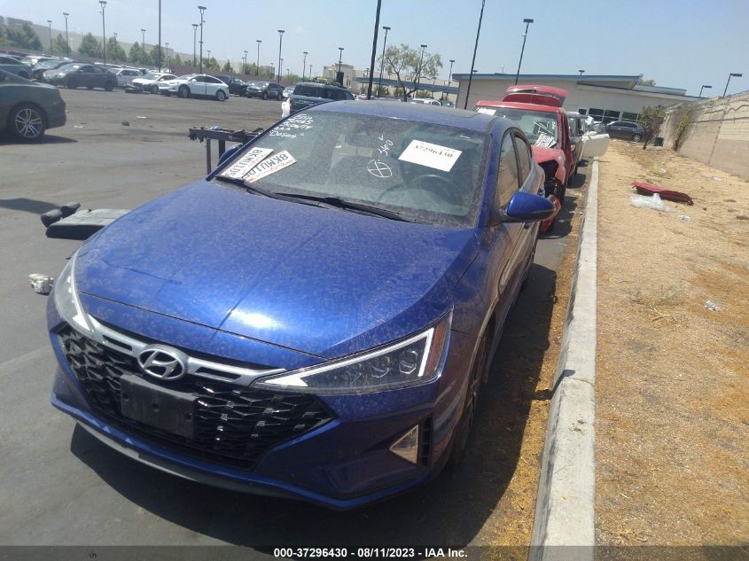 2019 HYUNDAI ELANTRA SPORT - KMHD04LB1KU885533
