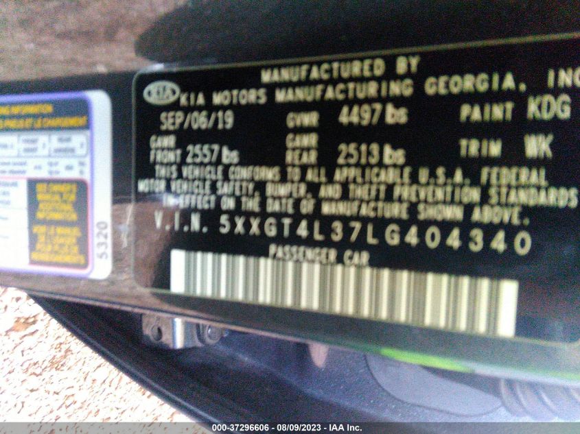 2020 KIA OPTIMA LX/S/SE - 5XXGT4L37LG404340
