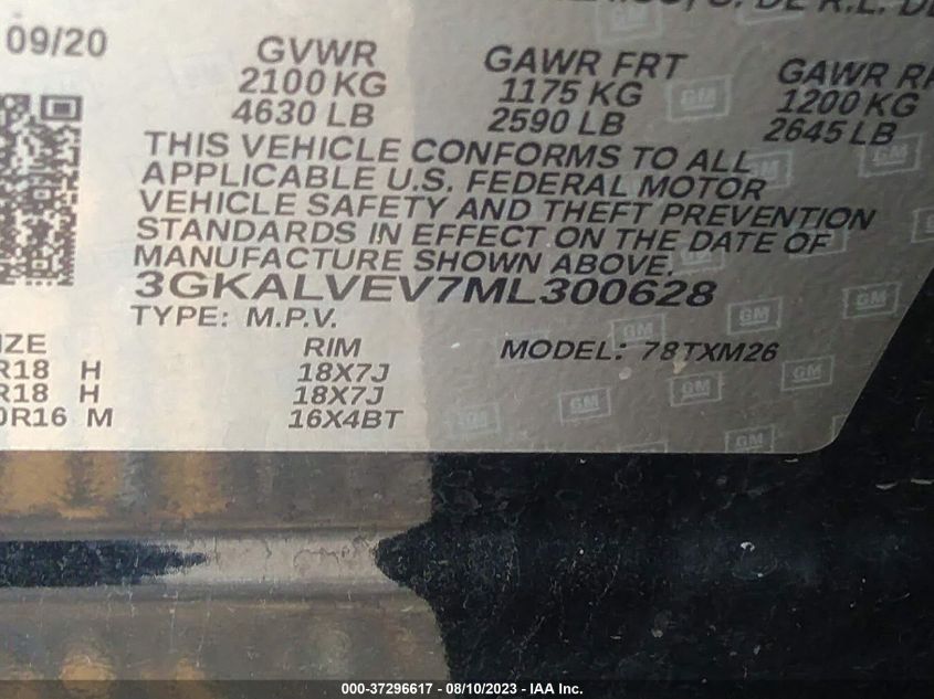 2021 GMC TERRAIN SLT - 3GKALVEV7ML300628