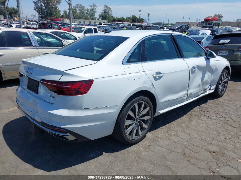 2021 AUDI A4 SEDAN PREMIUM - WAUABAF45MN007322