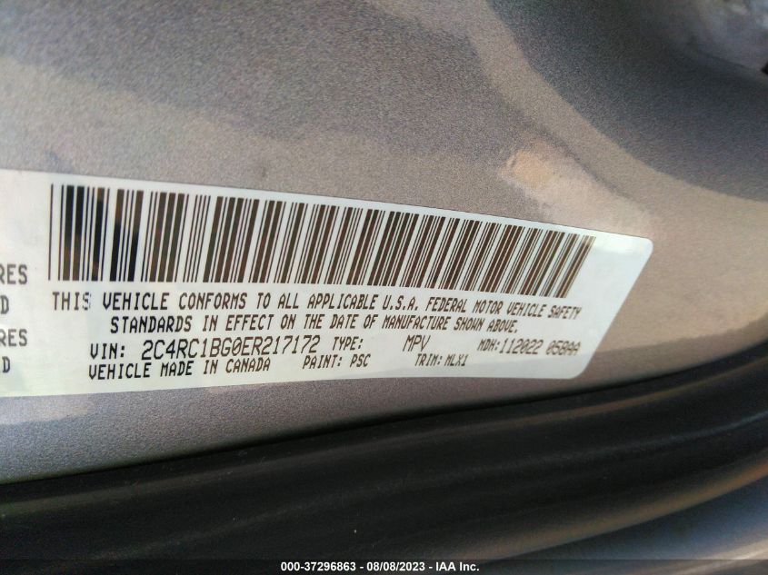 2014 CHRYSLER TOWN & COUNTRY TOURING - 2C4RC1BG0ER217172