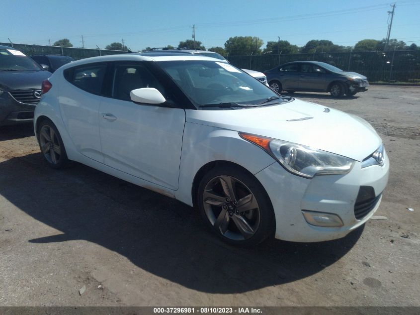 2013 HYUNDAI VELOSTER W/GRAY INT - KMHTC6AD9DU151311