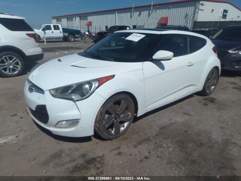 2013 HYUNDAI VELOSTER W/GRAY INT - KMHTC6AD9DU151311