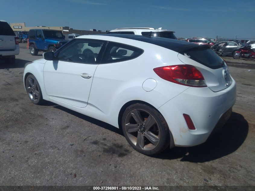 2013 HYUNDAI VELOSTER W/GRAY INT - KMHTC6AD9DU151311