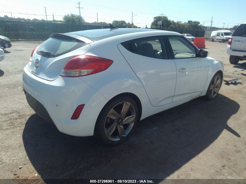 2013 HYUNDAI VELOSTER W/GRAY INT - KMHTC6AD9DU151311