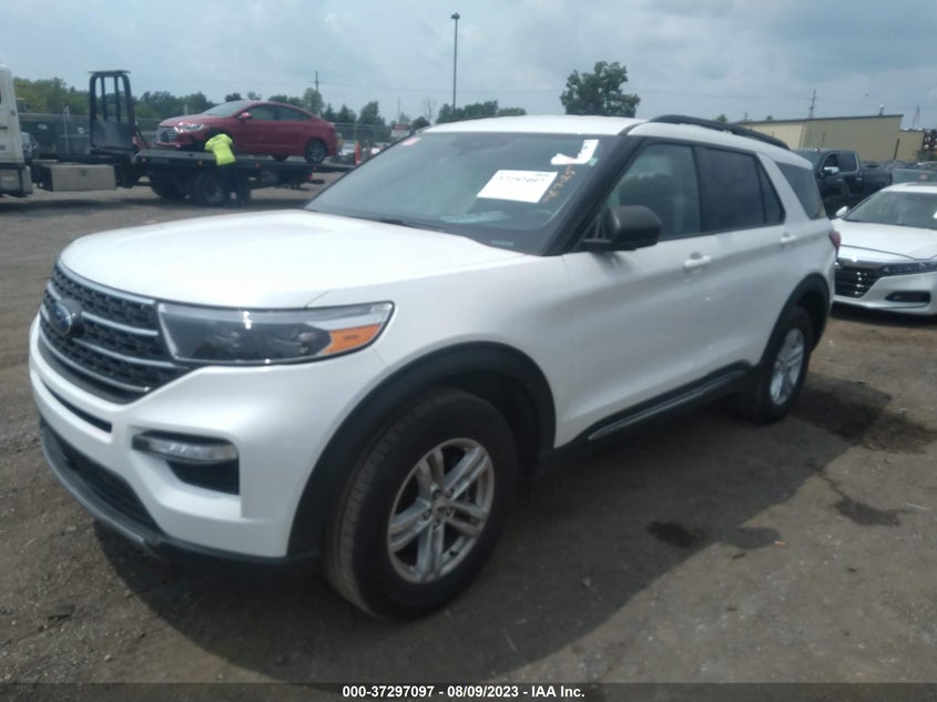 VIN 1FMSK8DH9NGA77946 2022 FORD EXPLORER XLT