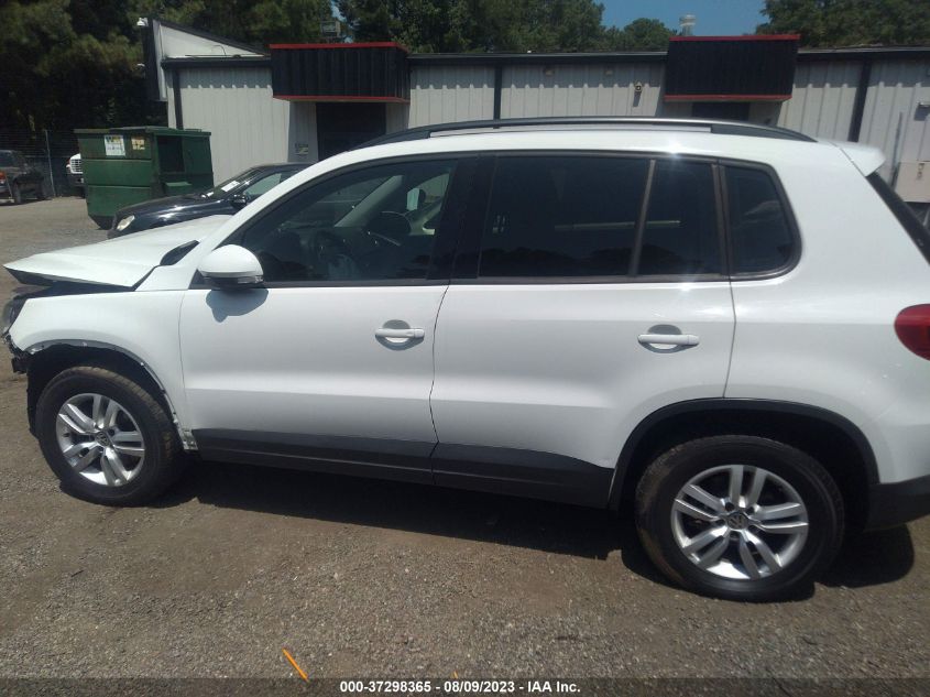 2016 VOLKSWAGEN TIGUAN S - WVGAV7AX2GW530113