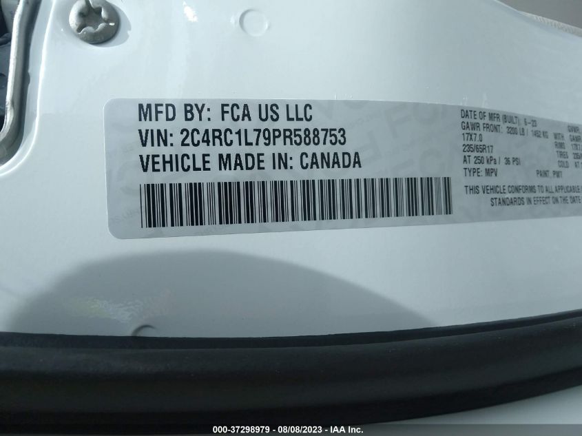 2023 CHRYSLER PACIFICA HYBRID TOURING L - 2C4RC1L79PR588753