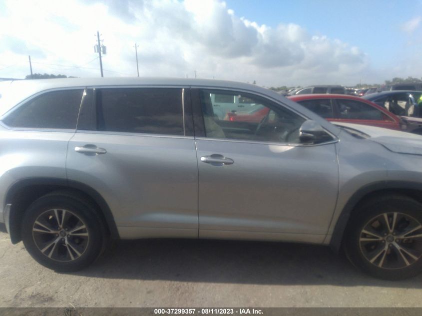 2018 TOYOTA HIGHLANDER LE/LE PLUS - 5TDZZRFH2JS237523