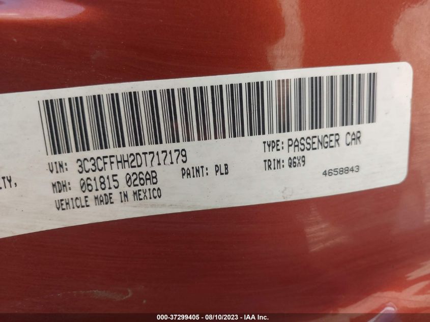 2013 FIAT 500 TURBO - 3C3CFFHH2DT717179