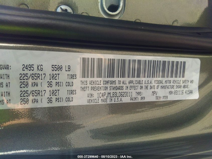 2020 JEEP CHEROKEE LATITUDE PLUS - 1C4PJMLB3LD623111