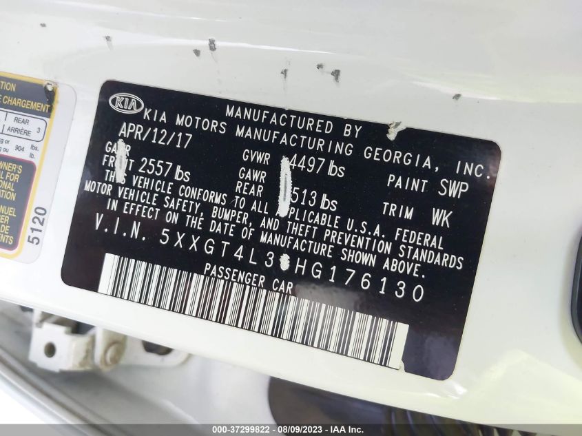 2017 KIA OPTIMA LX - 5XXGT4L36HG176130
