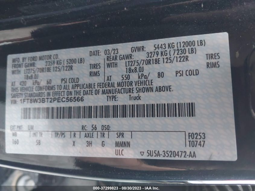 2023 FORD F-350 LARIAT - 1FT8W3BT2PEC56566