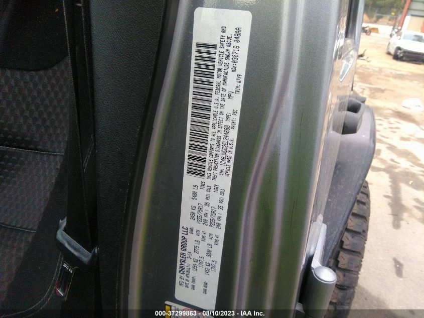 2014 JEEP WRANGLER UNLIMITED SPORT - 1C4BJWDG2EL244688