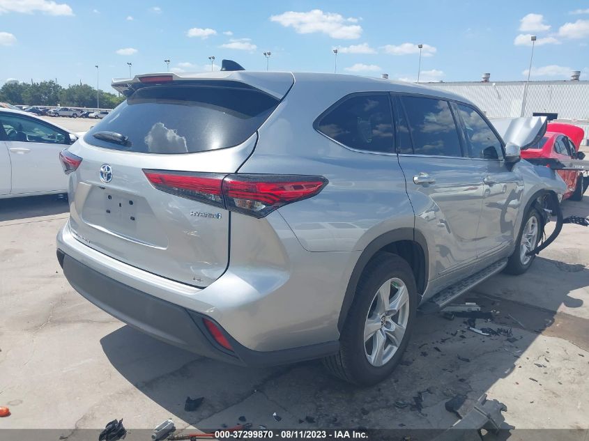 2022 TOYOTA HIGHLANDER HYBRID LE - 5TDZARAH3NS516077