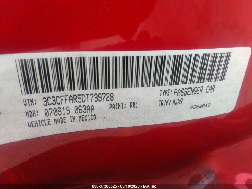 2013 FIAT 500 POP - 3C3CFFAR5DT739728