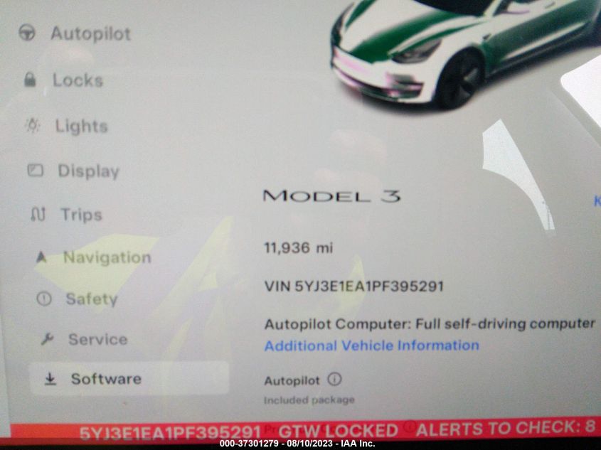 2023 TESLA MODEL 3 - 5YJ3E1EA1PF395291
