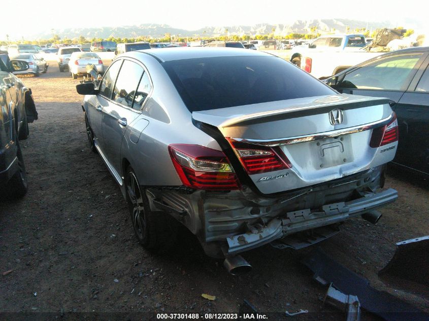 2017 HONDA ACCORD SEDAN SPORT - 1HGCR2F51HA306763
