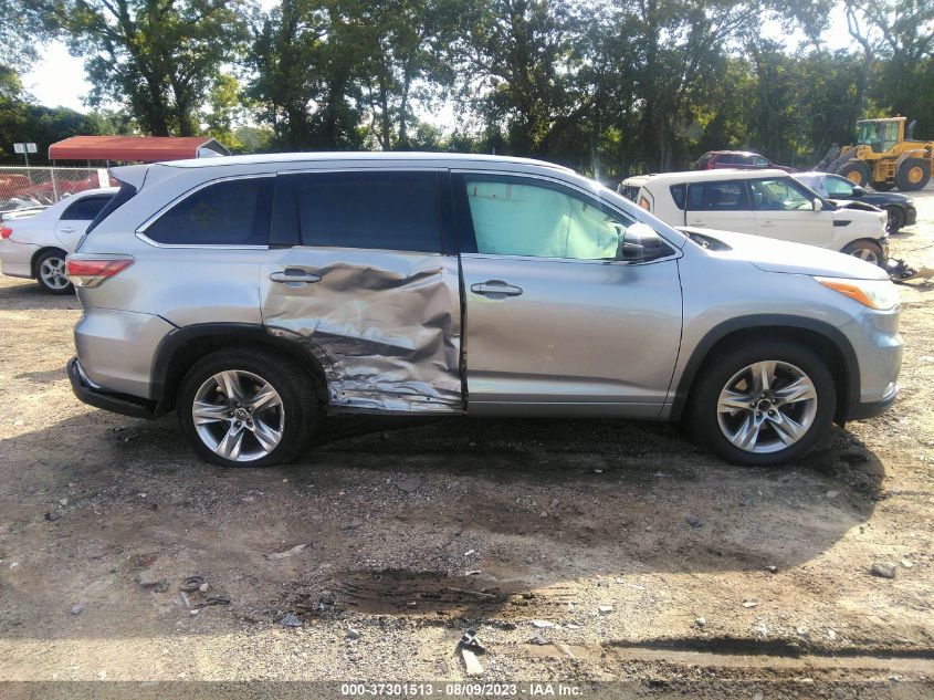 2016 TOYOTA HIGHLANDER LIMITED - 5TDYKRFH4GS140963