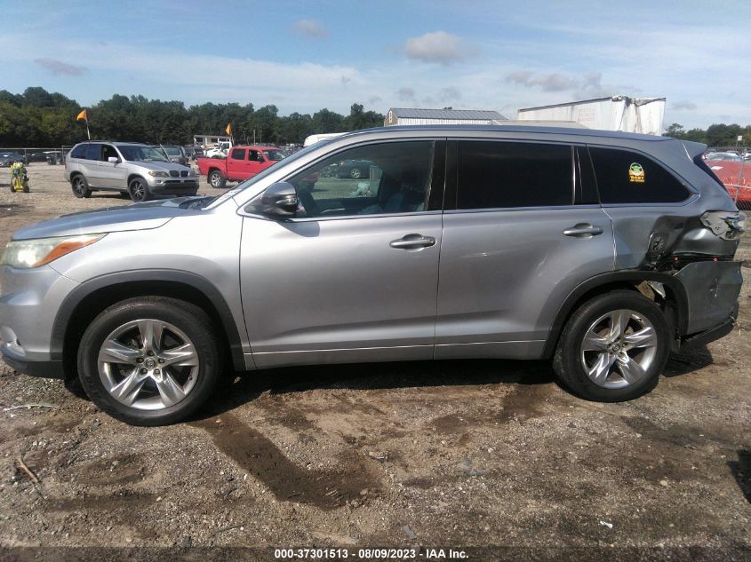 2016 TOYOTA HIGHLANDER LIMITED - 5TDYKRFH4GS140963