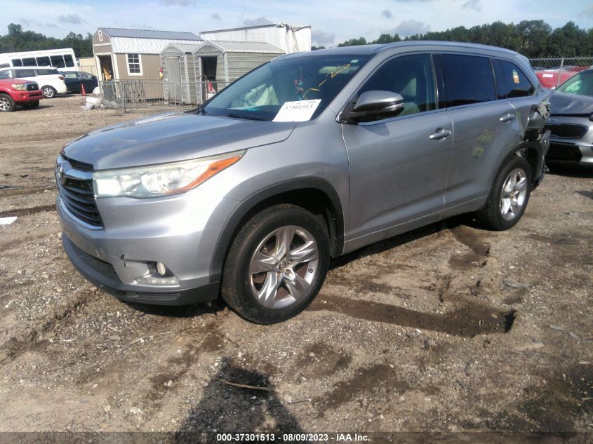 2016 TOYOTA HIGHLANDER LIMITED - 5TDYKRFH4GS140963
