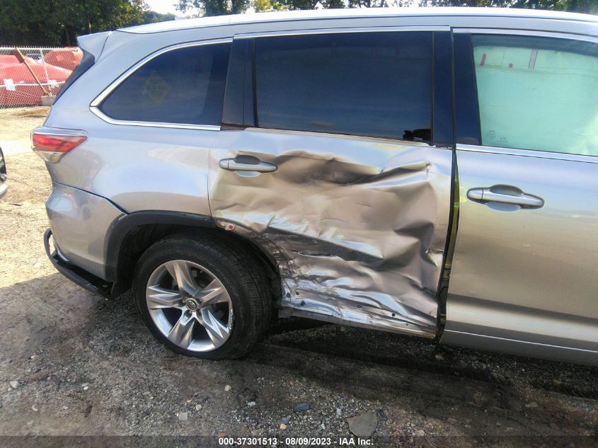 2016 TOYOTA HIGHLANDER LIMITED - 5TDYKRFH4GS140963