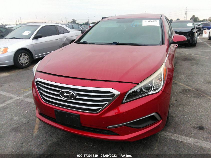 2016 HYUNDAI SONATA 2.4L SE - 5NPE24AF6GH291255