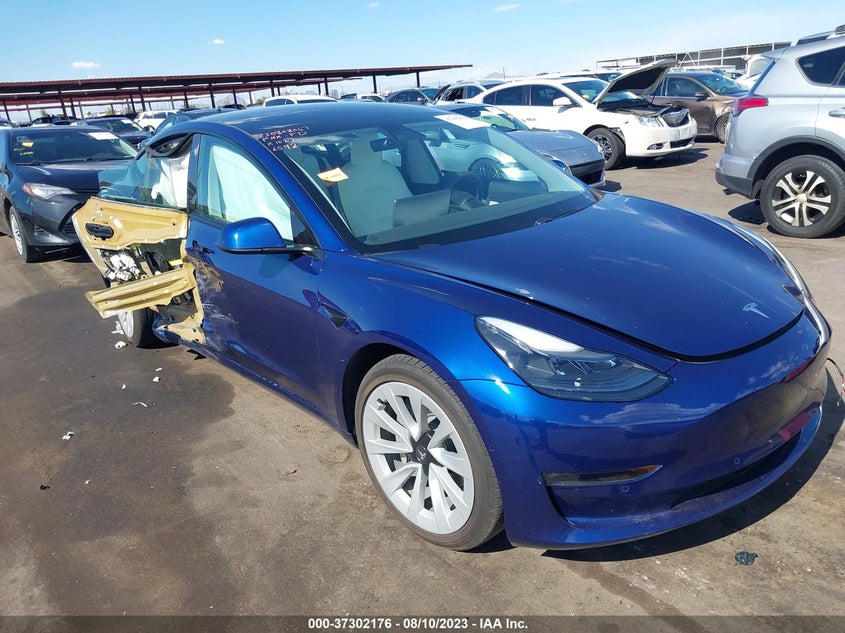 VIN 5YJ3E1EB3MF926592 2021 TESLA MODEL 3 LONG RANGE