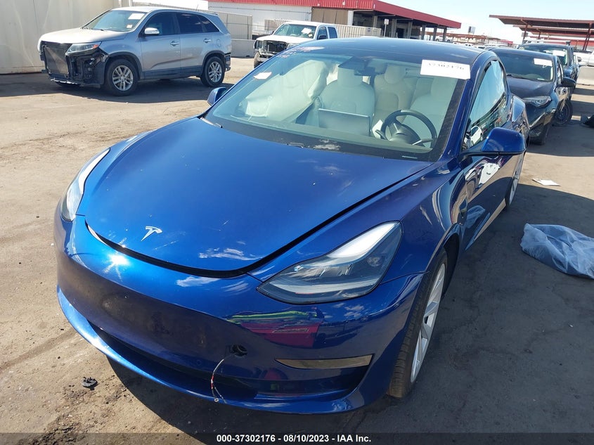 VIN 5YJ3E1EB3MF926592 2021 TESLA MODEL 3 LONG RANGE