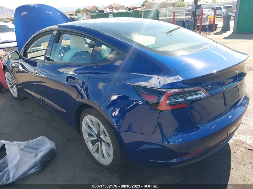 VIN 5YJ3E1EB3MF926592 2021 TESLA MODEL 3 LONG RANGE